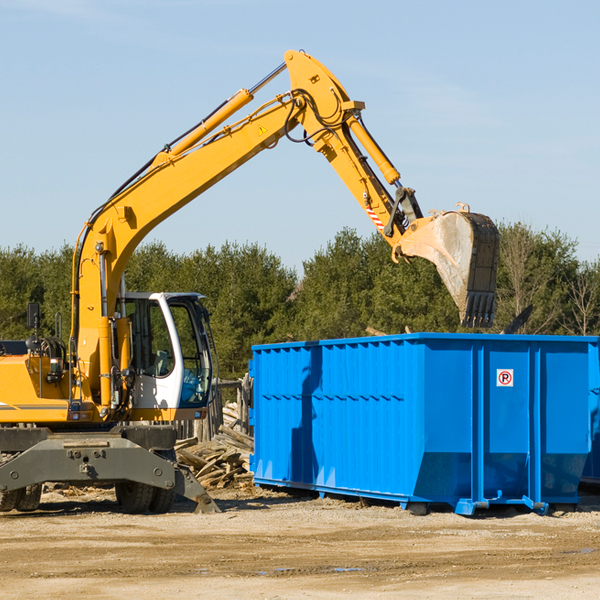 can i choose the location where the residential dumpster will be placed in Weston Texas